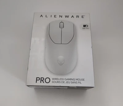 Alienware - Pro Wireless Gaming Ambidextrous Mouse - Lunar Light - Image 1 of 3