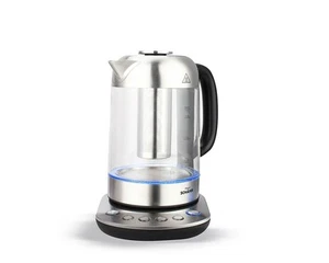 Wasserkocher mit Warmhaltefunktion und LED 1,7 Liter silber - Bild 1 von 1