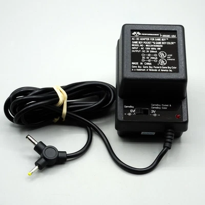 Adaptador de corriente alterna para Nintendo GAMEBOY & GB POCKET & GB COLOR portátil (negro) Foto 1 de 4