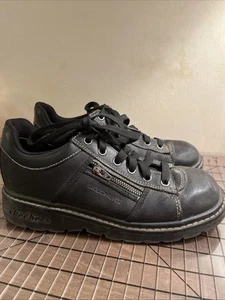 Vintage Skechers Tredds Jammers Women's Chunky Y2K Oxford Leather Shoes Size 9.5 - Picture 1 of 12