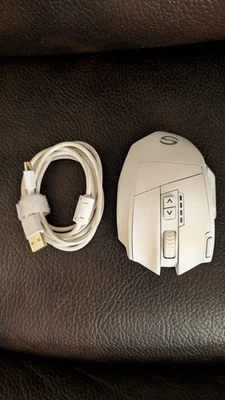 White UtechSmart Venus Pro RGB Wireless MMO Gaming Mouse 16,000 DPI Optical - Image 1 of 4