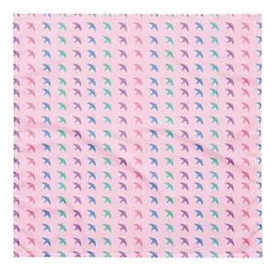 Bandana pastello rosa uccellini volanti stampa completa - Foto 1 di 4