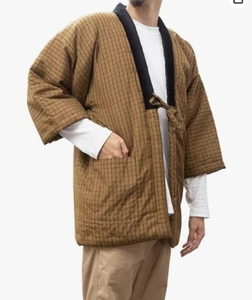WATANOSATO HANTEN Warm Haori Kimono Jacket Japanese traditional Kurume Japan#190 - Picture 1 of 4