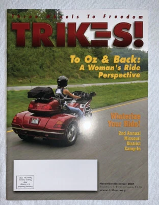 Trikes Magazine Three Wheels To Freedom November December 2007 HTF Motorcycle - Image 1 of 3