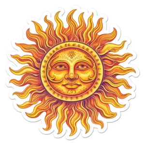 Celestial Moon, Vinyl Decal Sticker, Indoor Outdoor, 3 Sizes, #11417 - Picture 1 of 1