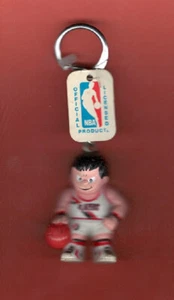 NBA VINTAGE J.F.SPORTS BRAT PORTLAND BLAZERS White Jersey KEYCHAIN - very LAST1 - Picture 1 of 2