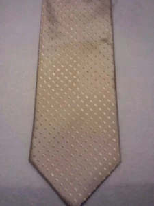 Kenneth Cole Gold 100 % Seide 58" klassische spitze Krawatte Made in China - Bild 1 von 4