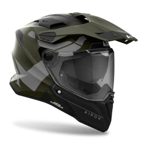 Motorradhelm Airoh Commander 2 REVEAL MILITARY GREEN BMW DUCATI HONDA TRIUMPH - Bild 1 von 2