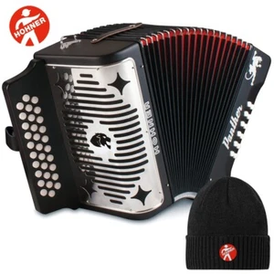 Hohner Panther GCF Sol 31 Button Accordion With Straps and Hohner Beanie - Picture 1 of 1