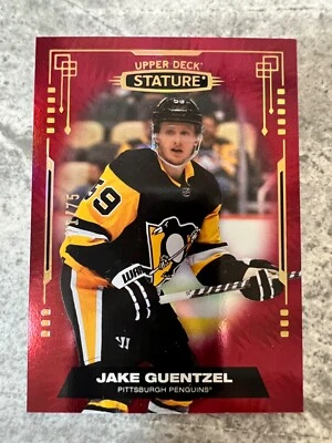 Upper Deck 2021-22 STATURE HOCKEY Jake GUENTZEL 71/75 Red Parallel - Image 1 of 2