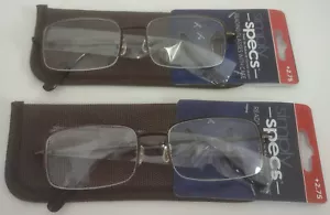 Simply Specs Men's Reading Glasses With Case Hal Brown +2.75 Pair - Picture 1 of 7