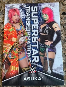 Topps WWE 2020 para mujer Div. ASUKA ""TRANSFORMACIONES SUPERSTAR"" NXT/WWE ST-2 CALIENTE - Imagen 1 de 2