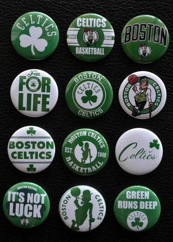 Boston Celtics - Magnet Set (Set of 12) - 1 1/2" Round Cover