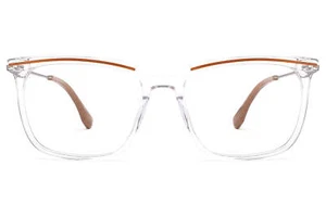 VF0173 Carrington Klar Acetat Brillengestell Brille Holzbügel Metall - Bild 1 von 15