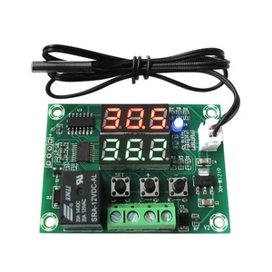 12V Digital Thermometer Temperature Controller Dual Relay Alarm Air Regulator - Picture 1 of 4