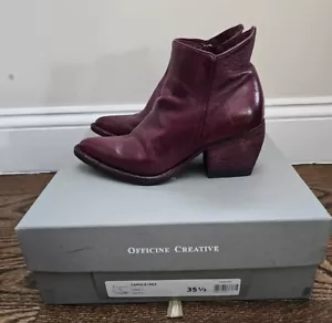 Officine Creative Carole Ignis T Mosto burgunderfarbene Lederstiefel Gr. 35,5, Neu im Karton! - Bild 1 von 10