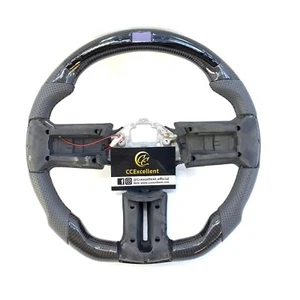 For Ford Mustang 2010-2014 Shelby GT500 Real carbon fiber steering wheel - Picture 1 of 8