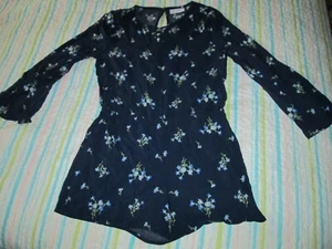 Girls Romper sz M-7-8 blue w/ flowers-long bell sleeve NWOT, Children's Place - Picture 1 of 9