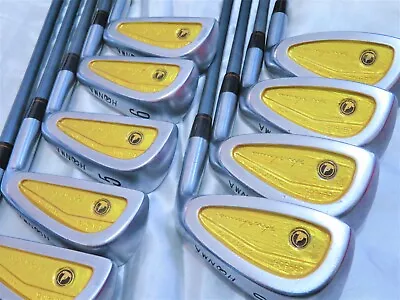 2STAR Gold BackFace HONMA LB-606 R-FLEX 9PC IRONS SET Golf Clubs beres - Image 1 of 4