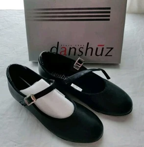 Danshuz New w/ defect 12M Mary Jane Star Tone Tap Character Buckle Shoes Black - Picture 1 of 10