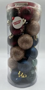 24 Lampadine Addobbo Natalizio 1” Oro, Rosso, Blu - Foto 1 di 2