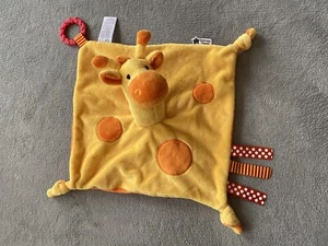 Tommee Tippee Orange Yellow Giraffe Baby Comforter Security Blanket Plush - Picture 1 of 6