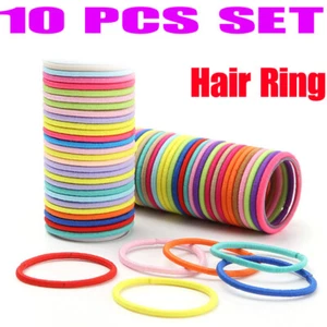 10PCS Girl Kids Elastic Rubber Hair Bands Baby Ponytail Holder Head Rope Ties - Picture 1 of 41