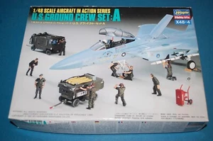 HASEGAWA X48-4 - U.S. Ground Crew Set: A scala 1/48 - Foto 1 di 1