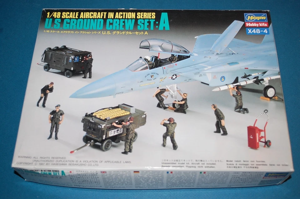HASEGAWA X48-4 - U.S. Ground Crew Set: A scala 1/48 - Immagine 1 di 1