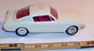 PROCESSED PLASTICS FORD MUSTANG FASTBACK GT PLASTIC CAR IN WHITE - Picture 1 of 5