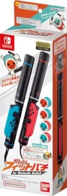 Nintendo Licensed Taiko No Tatsujin Fit Drum Sticks Controller Switch 2023 New - Image 1 of 4