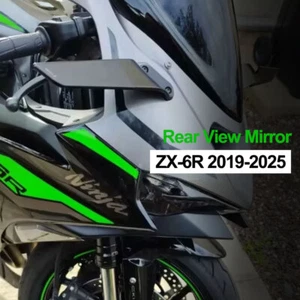 Hot 2025 ZX-6R Motorcycle Rear View Mirrors For Kawasaki Ninja 636 ZX-6R 2019-24 - Picture 1 of 13