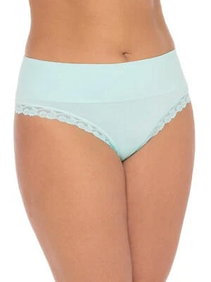 Bragas de tanga Secret Treasures para mujer banda ancha sin costuras talla PEQUEÑA azul Foto 1 de 2