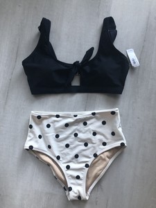 old navy polka dot swimsuit