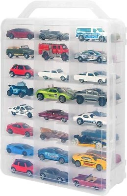 KISLANE Estuche de Almacenamiento Doble Cara para 46 Hot Wheels, Caja de Cerillas Transparente  Foto 1 de 4