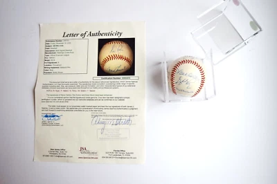 1989 HOF Autograph Baseball 8 AUTOs NOLAN RYAN, WARREN SPAHN TOM SEAVER COA JSA - Image 1 of 4