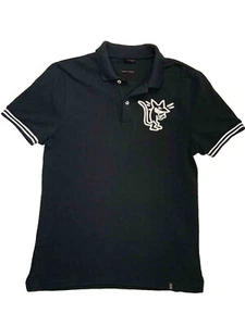 Marc Jacobs Men Black Polo Shirt Sticky Rat Small - Picture 1 of 7