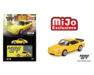 Mini GT 1:64 MiJo Exclusivo EE. UU. RUF CTR 1987 Amarillo Flor MGT00419 Diecast - Imagen 1 de 1