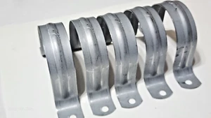 Jones & Stephens 2" Galvanized 2 hole Pipe Straps - 5/bag (H13200) - NEW - Picture 1 of 6