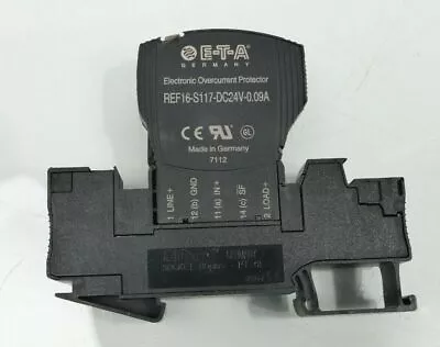 REF16-S117-DC24V-0.09A ETA Elektronischer Sicherungsautomat + Sockel - Bild 1 von 2