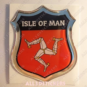 Pegatina Emblema 3D Relieve Bandera Isla de Man Adhesivos - Todas las Banderas - Imagen 1 de 1