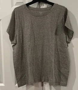 Neu mit Etikett Madewell kurzärmliges Damen-T-Shirt grau 2X - Bild 1 von 6