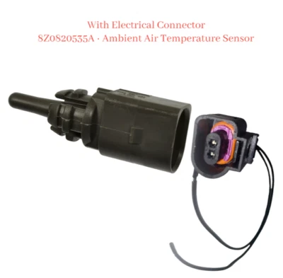 Ambient Air Temperature Sensor With Connector Fit Audi 2013-23 VW Jetta 2015-19 Foto 1 de 4