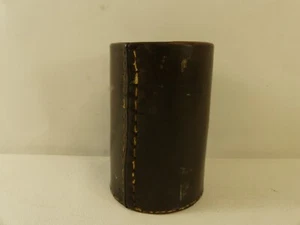 (RefJOH27) Hand stitched leather cup brown - Picture 1 of 5