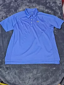 Lands End Traditional Fit Polo Men's Size XL Blue Plaid Short Sleeve Golf - Picture 1 of 6