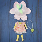 12" Blythe ICY outfit Flower Styling Set Including Hat Bag Girl Clothes 4pc
