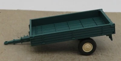 WIKING Ho 1/87 Anhänger Rimorchio Piccola Rimorchio Verde Ruote Crema - Immagine 1 di 4