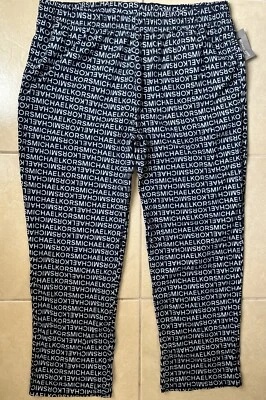 Pantalones de salón pijama Michael Kors azul marino medianoche logotipo MK para hombre talla extra grande nuevos con etiquetas Foto 1 de 4