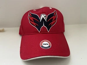 NHL Washington Capitals Hockey W Logo Baseball Hat Cap Youth Size Ovechkin NWT - Picture 1 of 6