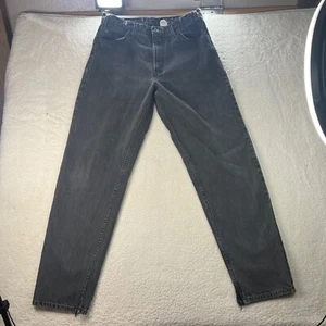 Jeans vintage Levis uomo 36x34 (effettivo 33x34) nero 550 linguetta arancione rilassata anni 90 - Foto 1 di 23